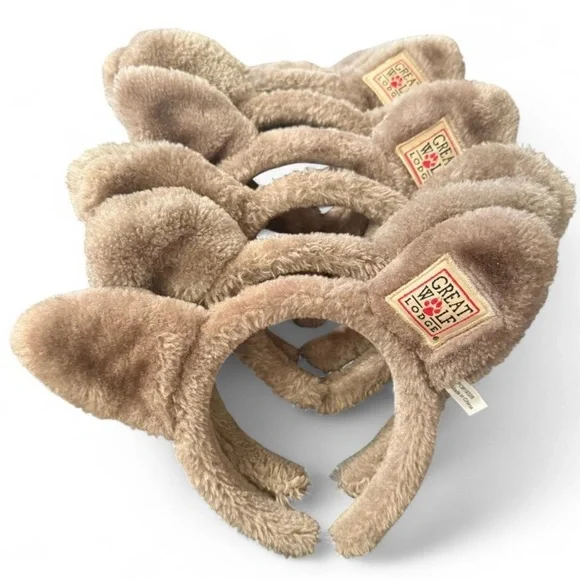 GREAT WOLF LODGE wolf fuzzy headbands, set of 8! #wolf #greatwolflodge - Picture 1 of 2